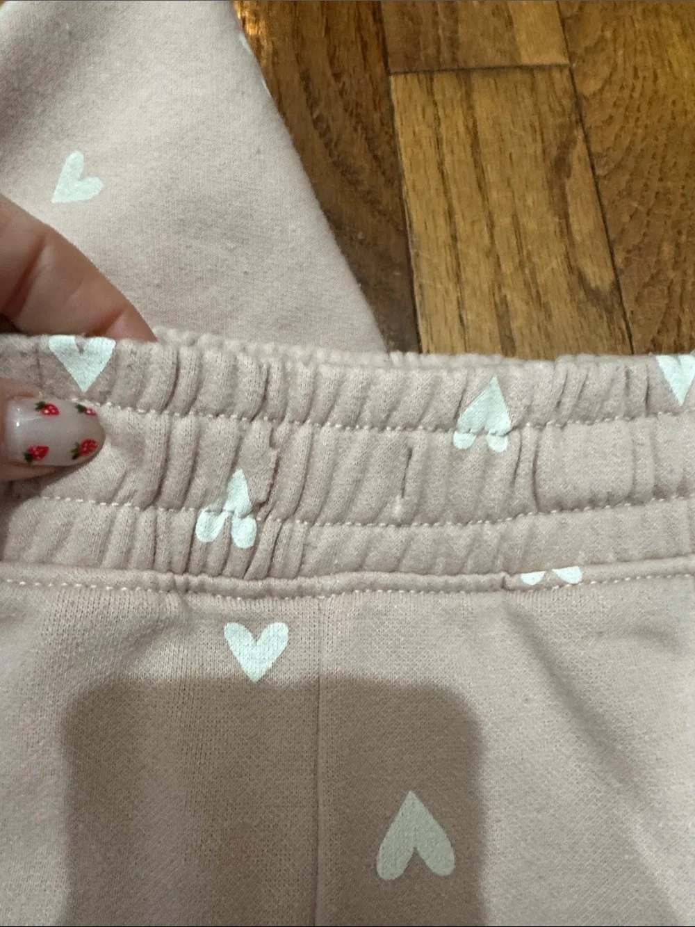 Old Navy Pink Heart Print Hoodie & Joggers Set